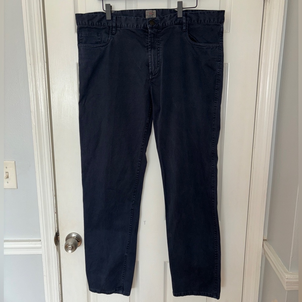 Faherty Comfort Twill 5-Pocket Pants Navy Blue 38x31